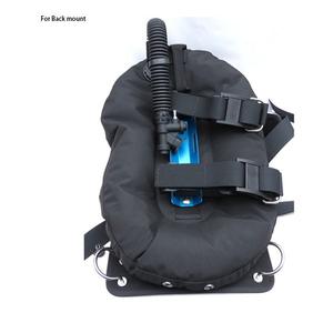 Plaque dorsale BCD de plongée avec ceinture, pour position Back Fly Turn Side Hanging, en Acier inoxydable/Nylon/PET, Noir Argent - Product Image 2