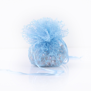 Sac cadeau en maille à cordon de serrage Sanas Professional Designer pour les cadeaux quotidiens et les baby showers au prix d'usine - Product Image 4