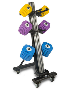 Conjunto de 20 Soportes para Equipo de Gimnasio con Ruedas, Solución de Almacenamiento Móvil Compacta, Soporte para Pesas y Sentadillas - Product Image 4