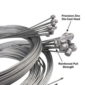Cable de Freno/ Cambio <span class=keywords><strong>Delantero</strong></span>/Trasero para <span class=keywords><strong>Bicicleta</strong></span> de Montaña/Carretera SY Steel, 2000mm, Cable Interior Compatible con BMX - Product Image 4