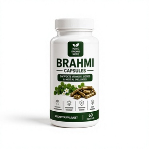 Cápsulas Naturveda Wellness Brahmi 60 Vegetarianas, Suplemento Herbal Natural para la Memoria, Concentración, Claridad Mental y Apoyo al Crecimiento del Cabello en Adultos - Product Image 1