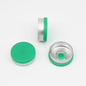 20mm Medical Green Crimp Top Flaschen verschlüsse <span class=keywords><strong>Flip</strong></span> Top Aluminium ump Kunststoff abdeckungen - Product Image 1