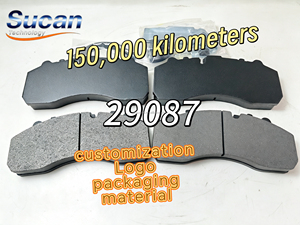 Plaquettes de frein à disque SUCAN 150 000 kilomètres WVA29087 291714 29171 29095 pour camions européens Benz Volvo Scania MAN DAF <span class=keywords><strong>SAF</strong></span> haut de gamme - Product Image 1