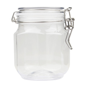 ขวดพลาสติก PET ปราศจาก BPA 740มล. ทรงขวดแบบมีฝาปิดแบบปิดที่ใสทนทาน - Product Image 1