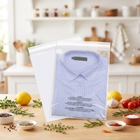Sac en plastique transparent à fermeture éclair pour vêtements, vente en gros, pochette d'emballage transparente pour vêtements