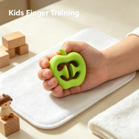 Paisen Silicone Factory Wholesale Apple Ring Silicone Hand Grip Trainer Finger Strength Exerciser for Kids Adults Stress Relief