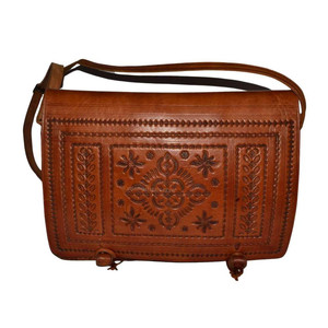 Bolso Mensajero de Cuero Estampado - Product Image 2