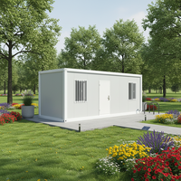 Bureau conteneur modulaire préfabriqué en panneaux sandwich, design respirant, pour bureau à domicile, atelier, dortoir, centre commercial