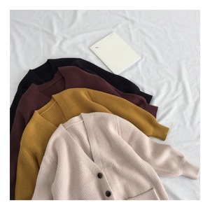 <span class=keywords><strong>Cardigan</strong></span> da Donna con Scollo a V, Maglia Larga Tinta Unita, <span class=keywords><strong>Cardigan</strong></span> Casual con Bottoni, Giacca Invernale - Product Image 2