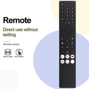 รีโมทคอนโทรลพลาสติกแบบรหัสคงที่ RC833A FMB5 สำหรับทีวี TCL Smart LED พร้อมฟังก์ชั่นเสียง แบตเตอรี่แบบชาร์จได้ ระยะควบคุม 10 เมตร - Product Image 2