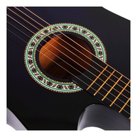 Jelo TH-101 de 38 pouces en tilleul Folk Cutaway classique 6 cordes acoustique Ukelele caractéristiques guitare en tilleul