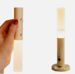 ضوء ليلي بمستشعر حركة، مصباح ذكي لاسلكي مغناطيسي قابل لإعادة الشحن، محمول وقابل للتثبيت على الحائط، مناسب للسلالم الداخلية - Product Image 4