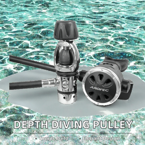 Herramienta de polea de entrenamiento de apnea <span class=keywords><strong>Retractor</strong></span> de cuerda de buceo de profundidad para equipo y accesorios de natación y buceo - Product Image 2