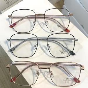 2024 new fashion metal glasses frame in stock can be equipped with power glasses