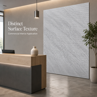 Panel Dinding SPC Tahan Api Bebas Formaldehida Tekstur Kaya Tahan Air untuk Pelapis Dinding Interior Modern Sekolah