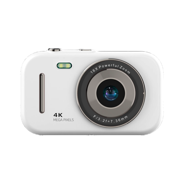 Portable 1080p FHD Digital Camera for Vlogging Compact 44MP 16x Digital Zoom for Kids Students Beginners CMOS Sensor Element