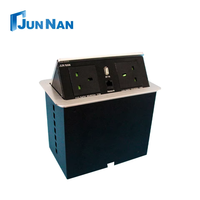 Enchufe Eléctrico Hidráulico Emergente para Mesa, Enchufe Empotrado Impermeable con Puerto USB, Enchufe para Reino Unido, Estados Unidos, Unión Europea y Australia para Muebles