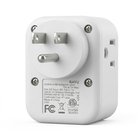 Adaptateur de voyage universel certifié ETL tout-en-un compatible avec les prises américaines, ports USB-C, chargeur multi-prises