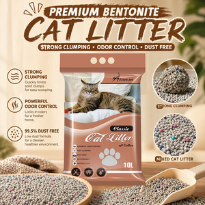 Arena para Gatos Aglomerante de Bentonita Premium Ecológica, Control Superior de Olores, Bajo en Polvo, Esférica, Fácil de Eliminar, Sanitaria para Gatos - Product Image 1