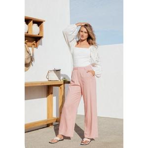 Pantalon décontracté taille haute pour femme, ajustement souple, écologique, respirant, séchage rapide, conçu pour une liberté de mouvement naturelle et confortable - Product Image 6