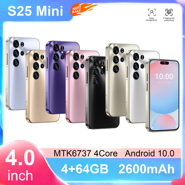 Portable S25 Ultra Mini Android Smartphone 5G 4GB+64GB 4.0'' 2600mAh Long Standby 2026