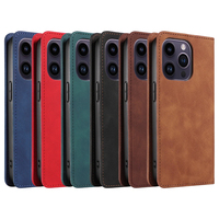 Casing HP Lipat Kulit PU untuk iPhone 14 Pro Max - Penutup Berdiri dengan 2 Slot Kartu, Penutup Magnetik & Pelindung Anti Benturan