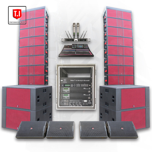 Système de sonorisation Line Array <span class=keywords><strong>T</strong></span>.I Pro Audio Max215 2500W RMS/5000W Peak, étanche, double 15 pouces, 3 voies coaxiales, enceinte en contreplaqué de bouleau - Product Image 1