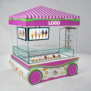 Kiosque moderne personnalisé pour centre commercial, comptoir de bar pour café, présentoir pour centre commercial, kiosque pour magasin de crème glacée, conception de kiosque pour crème glacée, kiosque sur mesure - Product Image 4