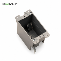 Boîte de jonction en PVC BAREP 1 poste, homologuée ETLus, ignifuge UL94 V0, avec vis galvanisées pour câblage standard américain