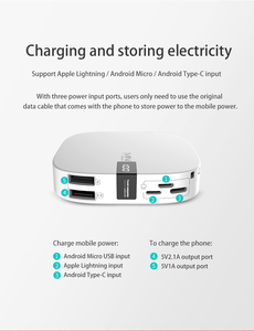 Haute qualité 10000mah Mini <span class=keywords><strong>batterie</strong></span> de secours <span class=keywords><strong>batterie</strong></span> <span class=keywords><strong>externe</strong></span> Pour téléphone Portable chargeur Mobile Led affichage Powerbank pour téléphone portable - Product Image 6