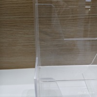 Présentoir de comptoir en acrylique transparent pour brochures, dépliants et prospectus – Idéal pour les bureaux, réceptions et halls d'accueil