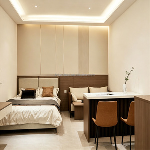Economy Modern Studio Apartment Furniture Complete Sets Solid Wood Bed With Nightstands Wardrobe <b>Sofa</b> Desk Cabinet & <b>Side</b> <b>Table</b> - Product Image 1