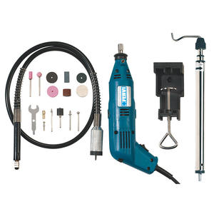 Mini-meuleuse Fervi avec outils 110V 230V à vitesse variable pour le polissage, la découpe et le perçage du métal, du bois et du plastique - Product Image 1