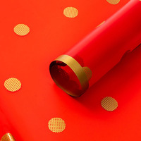Fournitures pour fleuristes, papier film mat, papier d'emballage pour fleurs tendance, imperméable, pour la fête de la Saint-Valentin