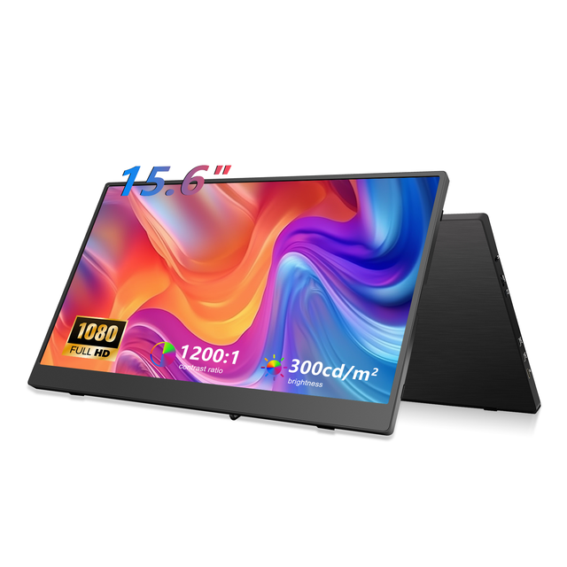 15.6 Inch 1920*1080 Gaming Monitor 1080P FHD IPS HDR USB-C Portable Laptop Extended Screen Best Gaming PC External Screen