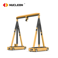 Équipement de levage de la marque Nucleon, grue à portique mobile portable de 0,5 tonne, 1 tonne, 2 tonnes, 3 tonnes, 5 tonnes avec palan électrique