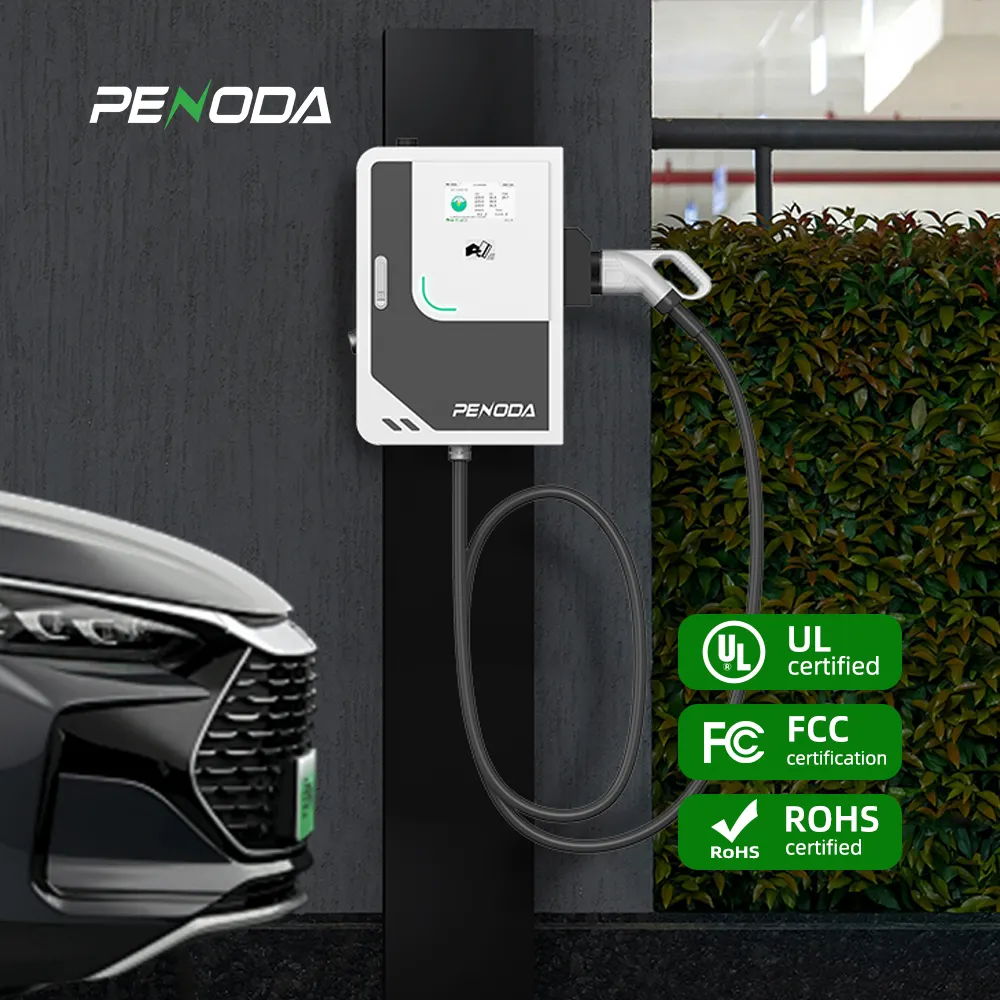 PENODA Evse Box Ev DC Chargeur Ccs2 Wallbox Ev Station de charge Niveau 2 Dc Station de charge Chargeur solaire EV Voiture