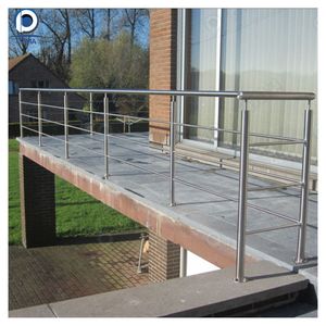 Optima Garde-corps rond pour balcon et escalier, galvanisé à chaud pour la prévention de la rouille, modèle de sécurité domestique - Product Image 4