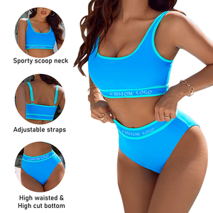 Traje de baño de talla grande con logotipo personalizado para mujeres gordas Deporte Natación Preadolescentes Niñas Traje de baño Ropa de playa Traje de baño para mujeres - Product Image 6