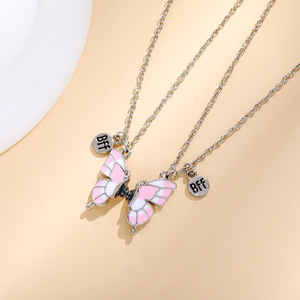 Collane dell'Amicizia con Ciondoli <span class=keywords><strong>per</strong></span> Migliori Amici, Regali Personalizzati BFF, Ciondoli a Forma di Gatto e Farfalla <span class=keywords><strong>per</strong></span> Coppie e Amanti - Product Image 5
