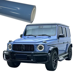 Film de protection anti-rayures pour carrosserie auto-adhésif bleu crème en vinyle PET brillant auto-cicatrisant - Product Image 1