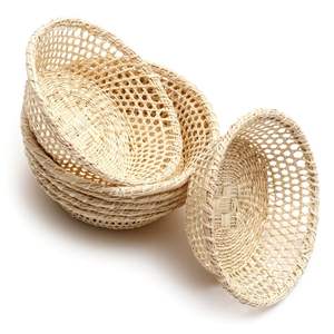 Panier en jonc de mer naturel de taille personnalisée panier de rangement panier à pain de stockage en gros artisanat du Vietnam - Product Image 3