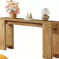 Table console convertible moderne de 47 pouces pour entrée, rangement industriel, couloir, table d'appoint, salon – Modèle local US