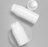 Flacons de fond de teint sous vide vides de 30 ml, 50 ml, 100 ml, 120 ml, 150 ml, 200 ml, avec logo personnalisé, en plastique blanc, avec pompe