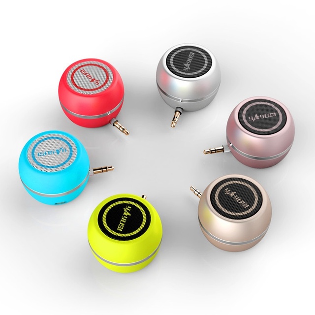 YAyusi/Yayunshi A5 Mobile Phone Direct Plug-in Plastic Mini Speaker Built-in 1000-2000mAh Battery 3.5mm Audio Socket MP3/WMA