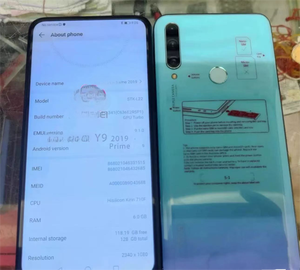 สมาร์ทโฟน Y9 Prime 2019 LTE ความจุ 128GB หน้าจอ 6.5 นิ้ว รองรับหลายภาษา ขายส่ง - Product Image 1