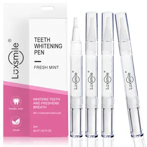 2023 Luxsmile prix de gros 2ml 4ml marque privée blanc instantané 16 35 CP Gel sans peroxyde stylo de blanchiment des dents