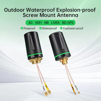 Antenne cellulaire omnidirectionnelle 4G LTE LoRa 433 MHz WiFi GPS à gain élevé, étanche, anti-explosion, pour extérieur, montage sur vis