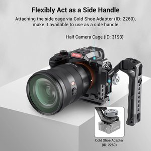SmallRig NATO Top Handle Lite พร้อม Cold Shoe ที่จับกล้องแบบพกพาสำหรับถ่ายภาพ ใช้ได้กับ <span class=keywords><strong>Sony</strong></span>, Canon, Nikon สำหรับกล้อง Cage รุ่น 3766 - Product Image 5