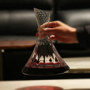 מתקן יין קריסטל אירופאי מודרני יוקרתי, דקנטר יין אדום, מנופח ביד, ידידותי לסביבה, קיבולת 1000-1500 מיליליטר, מותג JBJ - Product Image 3